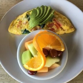 Gluten-free omelette from Fratelli Cafe